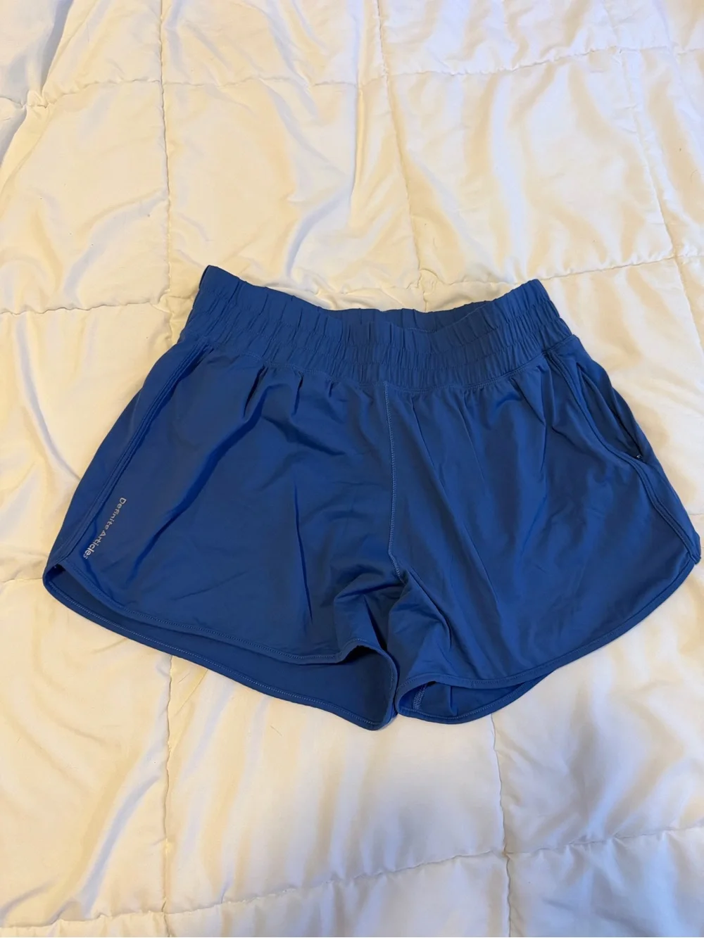 Definite Articles Women’s Blue Athletic Shorts - Picture 3 of 6